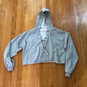 American Eagle Don’t Ask Why Cropped Sweatshirt